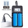 Мрежово зарядно HD-8991B, LED дисплей, акумулаторни батерии, Li-ion, 2 бр, 220VAC