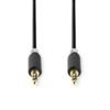 Кабел AUX, професионален, Nedis, 3,5mm JACK(м), 5m