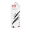 Аудио кабел за музика AUX38, Type-C(м), 3,5mm JACK(м), черен, 1m