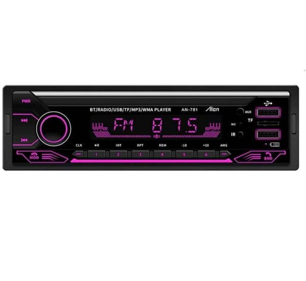Автомобилен радио MP3 плеър AN-781, AUX, FM, SD, USB, BLT 4x50W, 12VDC