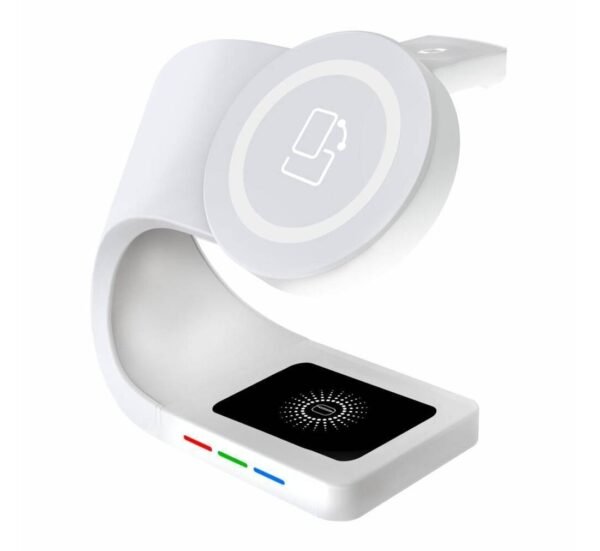 Безжично зарядно Y36, универсално, зареждане на смартфони, часовници, слушалки, 15W