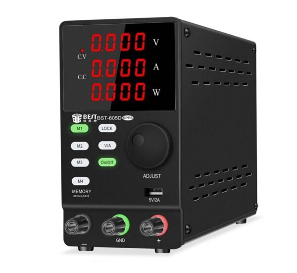 Захранващ блок BST-605D, лабораторен, стабилизиран, 60VDC, 5A