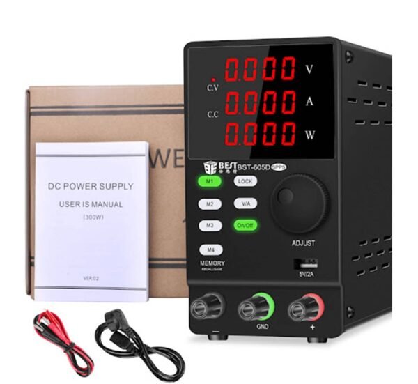 Захранващ блок BST-605D, лабораторен, стабилизиран, 60VDC, 5A