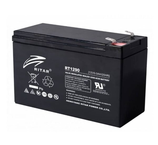 67009-A Акумулаторна, оловна батерия RITAR, 12VDC, 9AH, 38W, 151х65х94mm