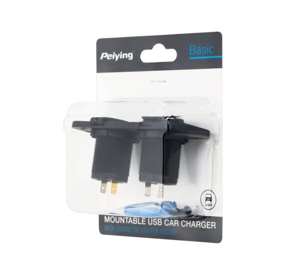 00654-C Букси за автомобилна запалка CHR0002, гнездo(ж), 2xUSB, панелни, 12VDC, 24VDC
