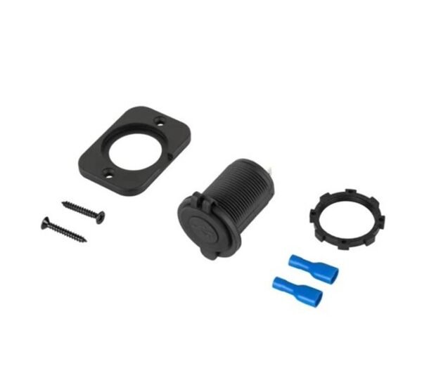 00655-B Букса за автомобилна запалка CHR0001, 2xUSB, панелна, 12VDC, 24VDC