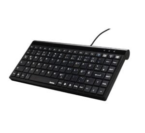 Клавиатура SL720, кирилица, мини, черна, USB, 1,4m