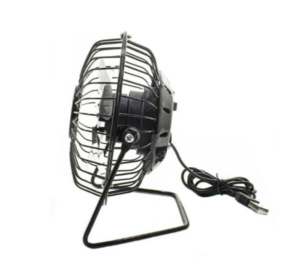 Преносим вентилатор A18, за компютър, метален, поставка, USB