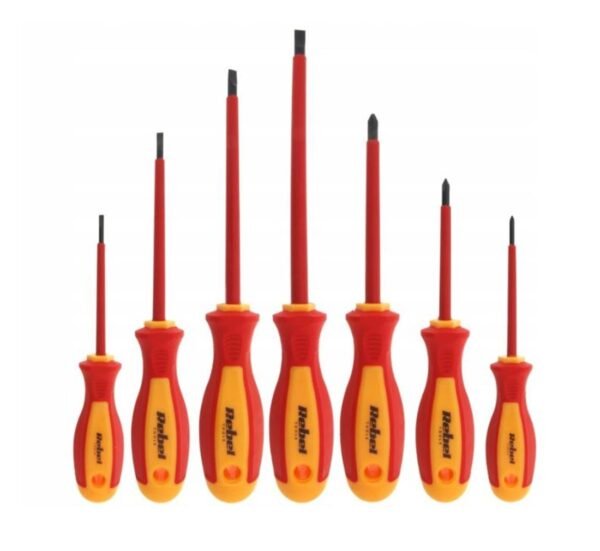 Електричарски отвертки RB-1101, 1000V, изолирани, комплект, 7бр