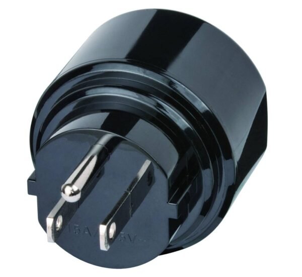 Преходник 1508550 за американски, US контакт, от български, заземен, EU, 125VAC, 15A