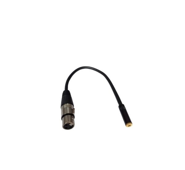 Кабел за микрофон, преходен, 3,5mm JACK(ж), CANON(ж), 0,2m