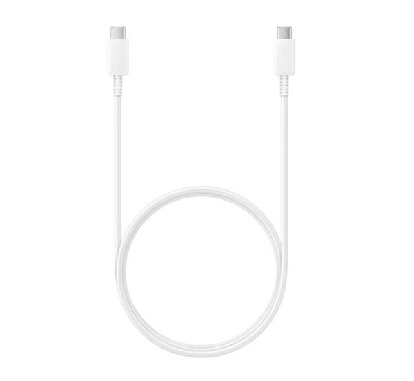 Кабел Type-C, съвместимо с Apple, iPhone, бързо зареждане, силиконов, бял, 1m, 3A, 60W
