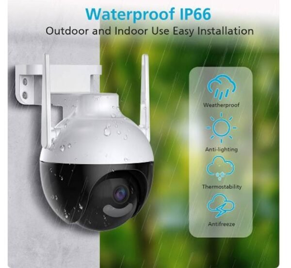28158-C Куполна камера 2645, видео и аудио наблюдение, Wi-Fi, IP, 6MP, 5G, 1080p, ICSEE