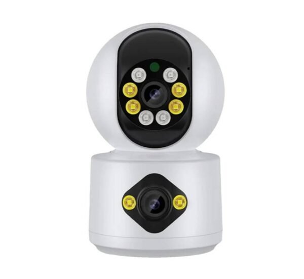 Камера за бебета Lylu, видео и аудио наблюдение, двойна, въртяща, Wi-Fi, 6MP, 1080p, ICSEE