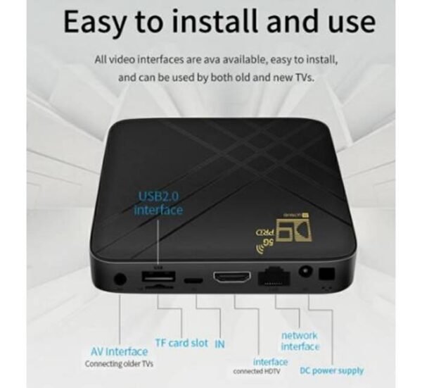 28305-B TV ANDROID 10.0 HOME BOX, D9 PRO 5G, 2GB, 16GB, 4K, HD