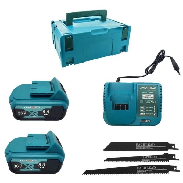 25299 Акумулаторна батерия Kraft Royal, презареждаема, 36VDC, 8Ah, Li-ion, син