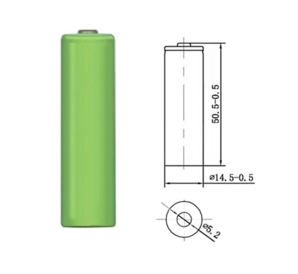 Акумулаторна батерия Project, пъпка, 1,2V, 1300mAh, AA, R06, Ni-MH