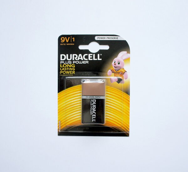 Алкална батерия DURACELL, 9VDC, 6LF22, MN1604