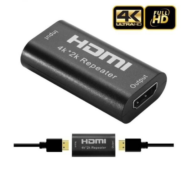 00457-B Букса за усилване на сигнала, активна, HDMI(ж), 4K, UHD, 40m