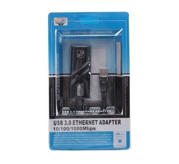 00464-B Мрежова LAN карта, външна, USB 3.0, RJ45 8pin, 10/100/1000MB/s
