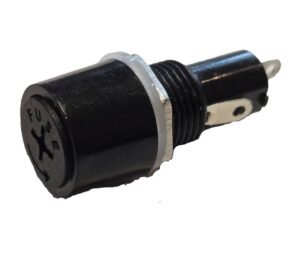 Букса гнездо MF527, панелен монтаж, предпазител 5x20mm, 250VAC