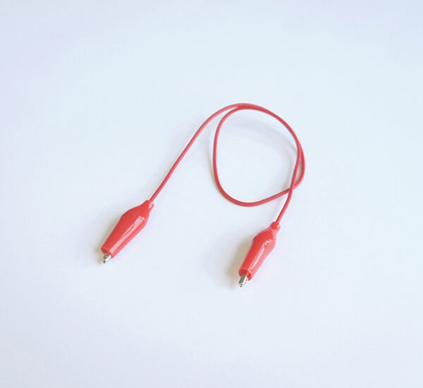 Щипки крокодил, цветни, комплект, кабел 300mm, 30mm