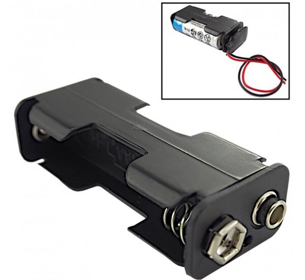 Държач, гнездо за батерии, 2xAA, LR6, R6, 6LF22, 9VDC, 1,5VDC