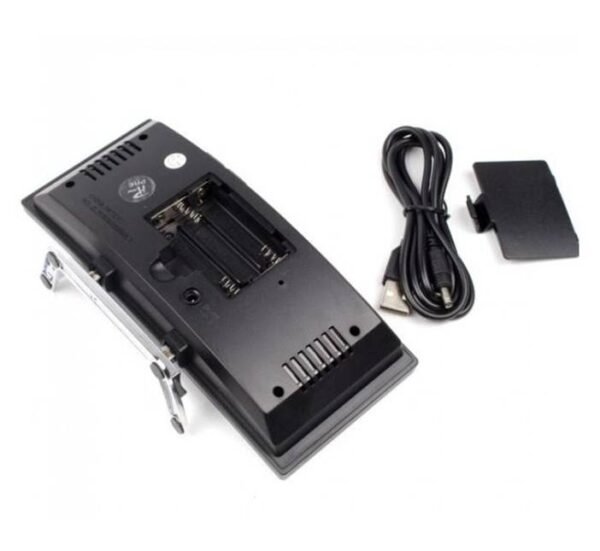 Настолен LED часовник DT-6507, огледален, календар, термометър, -10°C до 50°C