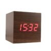 Настолен малък LED часовник, винтидж, термометър, -10°C до 50°C