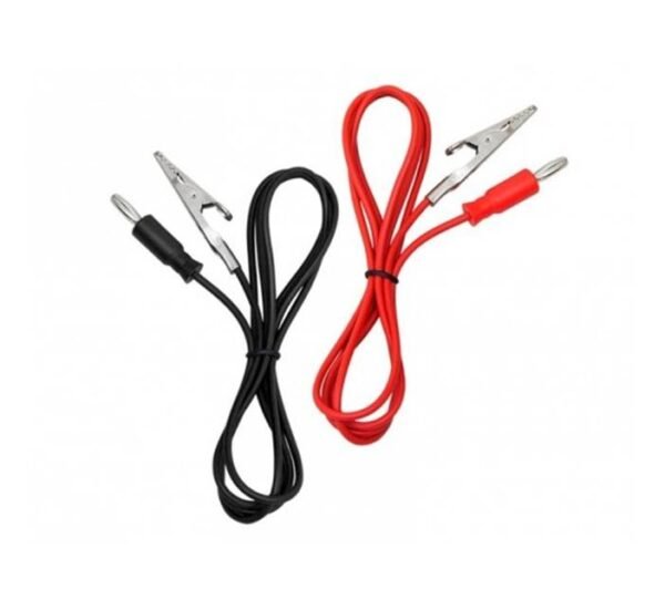 Пипала 96-742 за мултицет черно/червено с щипки/крокодили 15A 1000V 0,9m