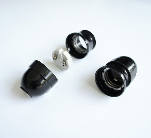 Българска фасунга, висяща, черна, бакелитова, цокъл E27