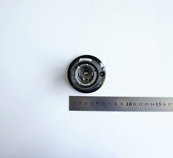 Българска фасунга за стена, права, черна, бакелитова, цокъл E27