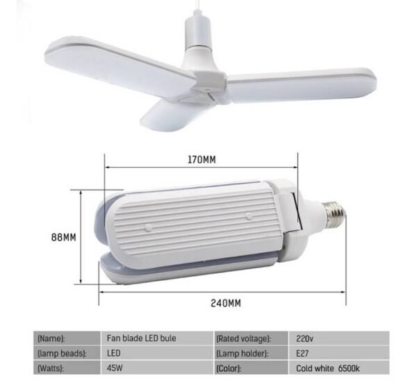 Лампа LED тип перка с цокъл E27 220V 36W/80W 6500K