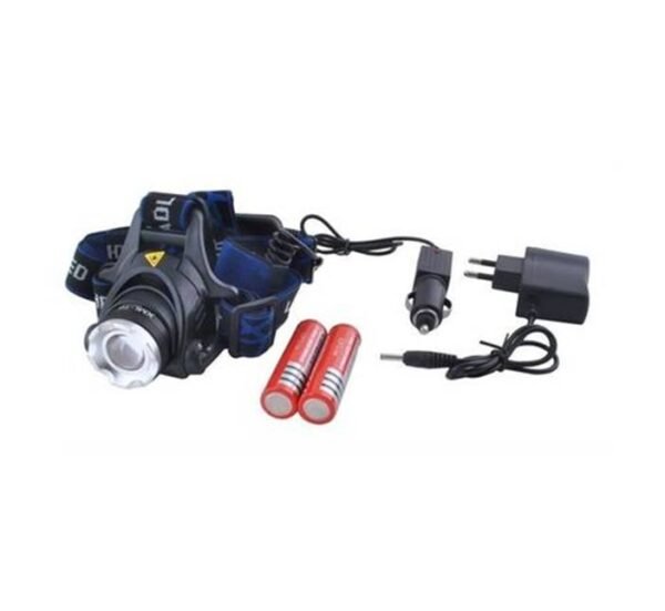 03145-B LED фенер за глава BAILONG, влагоустойчив, акумулаторни батериии, 2x18650, 10W