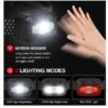 LED фенер Stronglight, влагоустойчив за глава, сензор, акумулаторни батериия, 10W