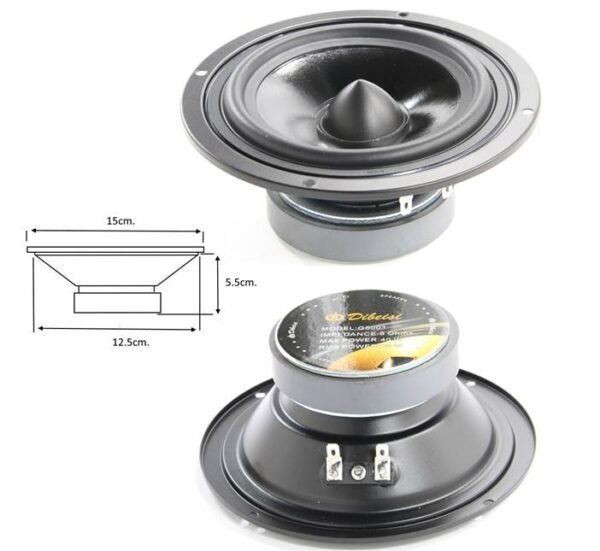 04865-A Говорител средночестотен, среди, G5001, 40W, 8Ohm, 5"