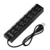 Разклонител USB HUB, хъб с ключ, 7xUSB, 0,5m