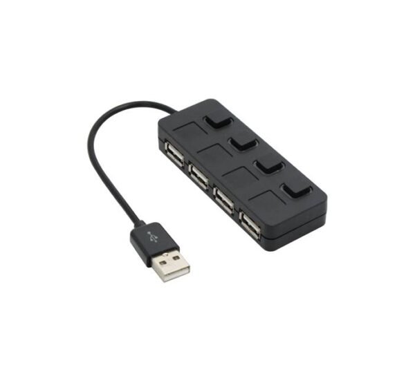 Разклонител high speed, USB HUB, хъб с ключ, 4xUSB, 0,2m