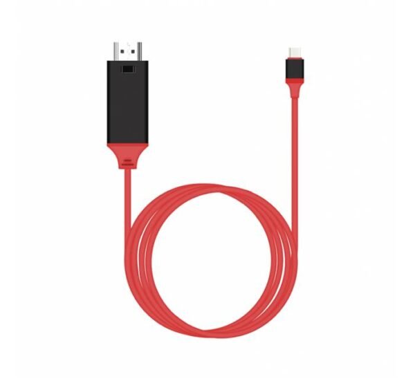 Кабел за телефон към телевизор, компютър, HDMI(м), TYPE-C(м), 2m