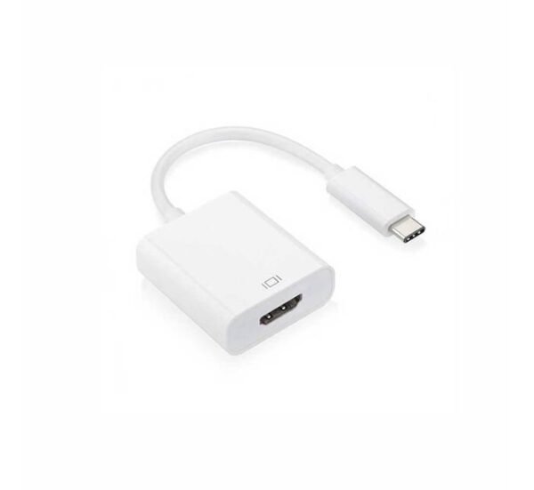 Кабел с конвертор от таблет, телефон, лаптоп към телевизор, HDMI(ж), TYPE-C(м), 0,15m