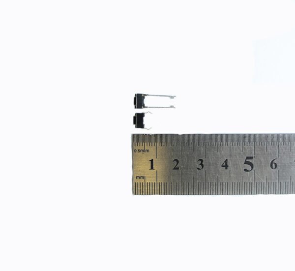 SONY DSC Малък бутон 2pin 6x3,5x4mm PANASONIC незадържащ НО черен 12V 0,05A H=0,5mm