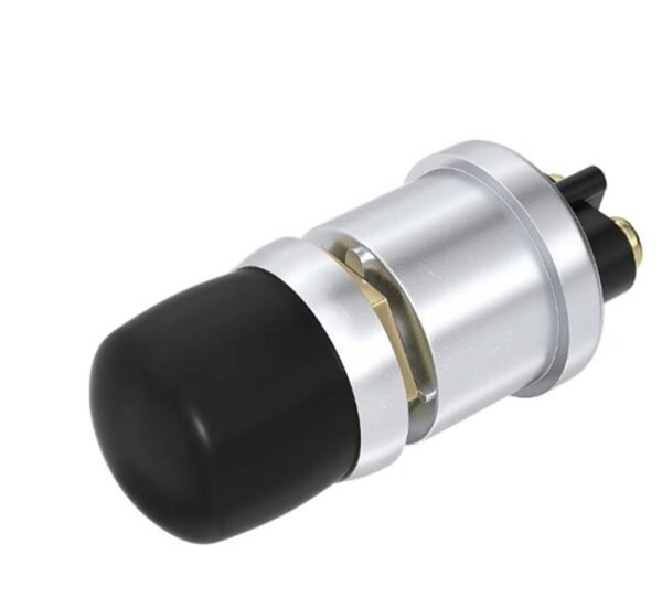 Бутон за стартер ASW-B05, незадържащ, НО, черен, 12VDC, 50A, Ф16mm