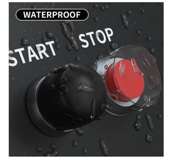 Бутон за стартер ASW-B05, незадържащ, НО, черен, 12VDC, 50A, Ф16mm