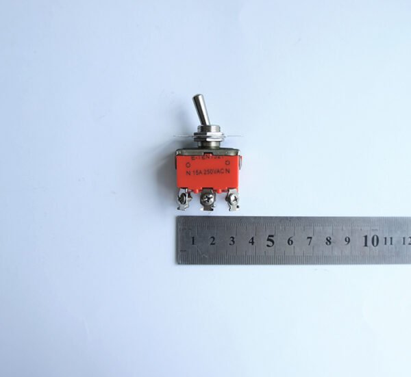 Ключ с лост, 6pin, 2 положения, черен, 250VAC, 15A, Ф12mm