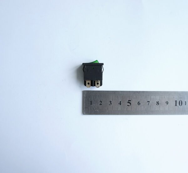 SONY DSC Ключ, 4pin, 2 положения, светещ, зелен, 250V, 6,5A, 19x13mm