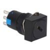 Ключ LA16, ротационен, 3pin, 2 положения, ключалка, 250VAC, 3A, Ф16mm, SPST
