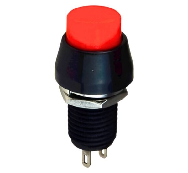 05837-A Бутон PBS-11B, незадържащ, червен, НО, 220VAC, 2A, Ф12mm, SPST
