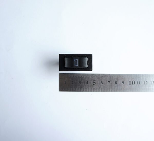 Автомобилен ключ за стъкла, 5pin, 3 положения, незадържащ, черен, 12V, 37A, 32x15mm