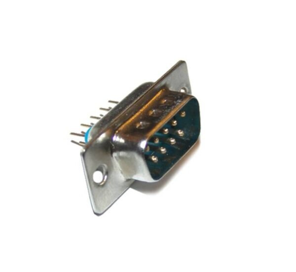 06099-A Букса за платков монтаж, права, RS232 9pin(м)