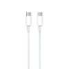 Кабел REMAX за бързо зареждане силиконов бял Type-C 1m 3A